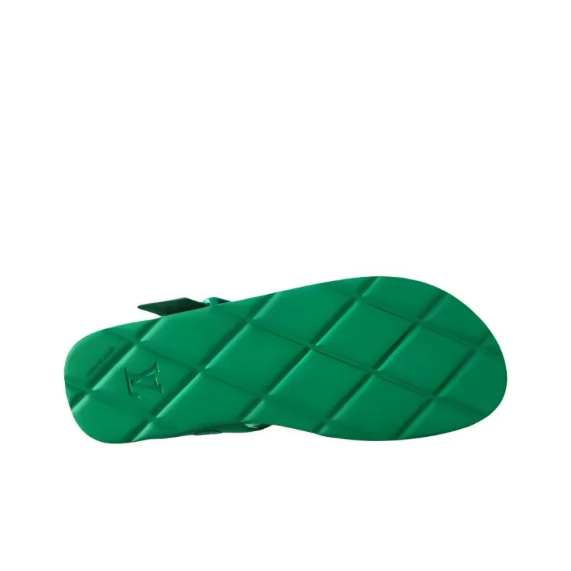 LOUIS VUITTON Venice Roman Sandals Men's Green-3