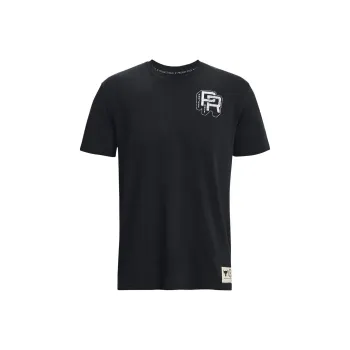 Under Armour Men Project Rock Training Heavyweight T Shirt Black