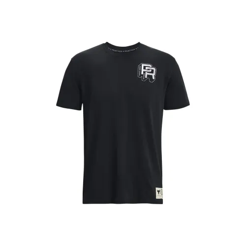 Under Armour Men Project Rock Training Heavyweight T Shirt Black