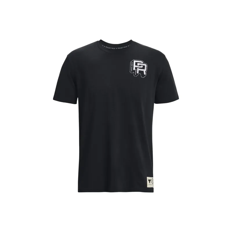 Under Armour Men Project Rock Training Heavyweight T-Shirt Black-0