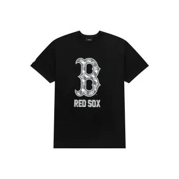 MLB Drop Shoulder Sleeve T Shirt Unisex Black