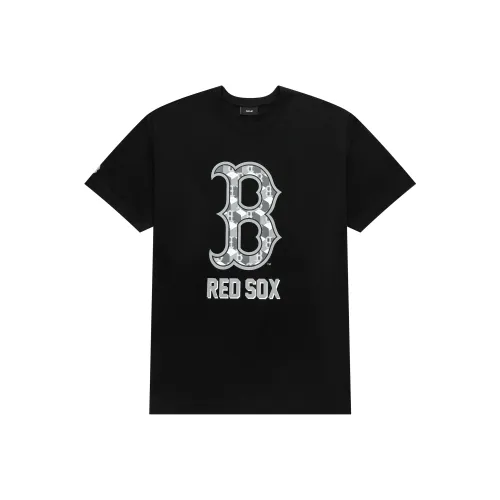 MLB Drop Shoulder Sleeve T Shirt Unisex Black
