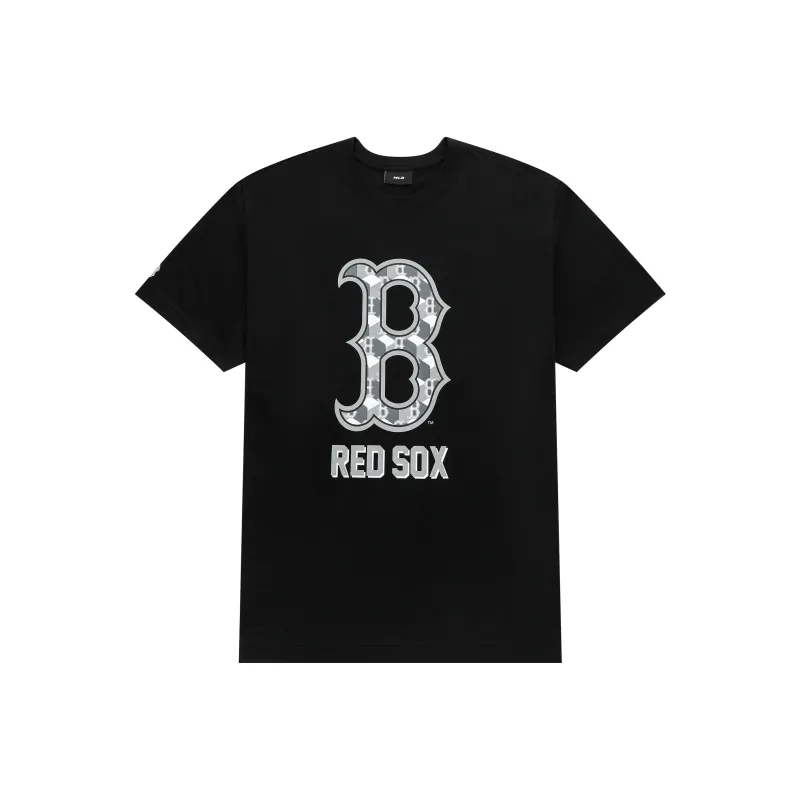 MLB Drop Shoulder Sleeve T-Shirt Unisex Black-0