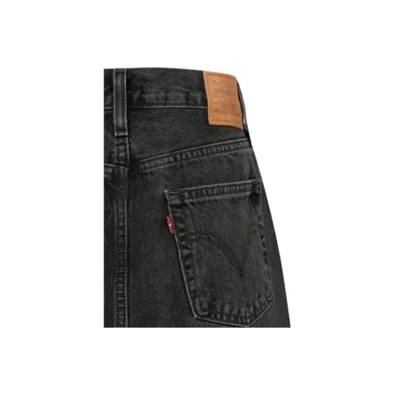 Levis Logo patch Short Denim Skirt-5