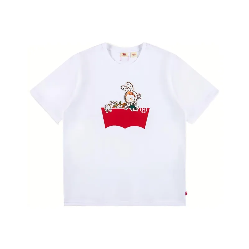 Levis T Shirts Men White-0