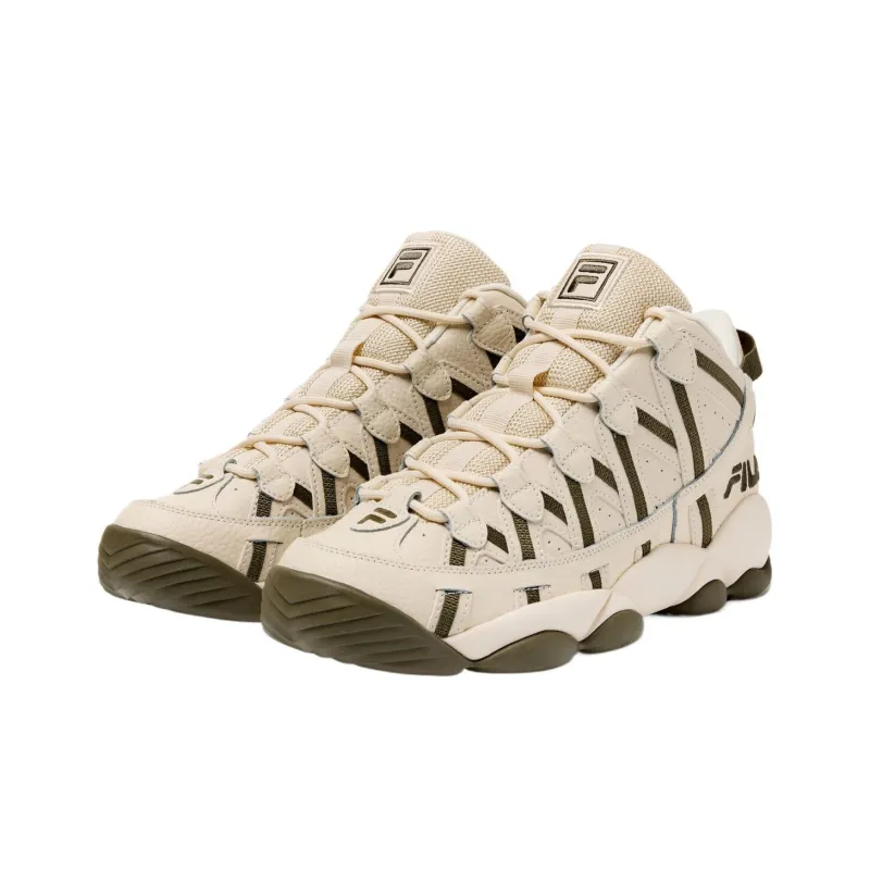 FILA Stackhouse Spaghetti Mid Top Basketball Shoes Men's Dark Olive-3