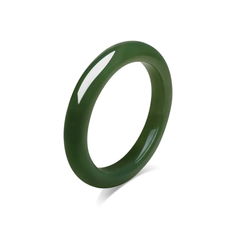 Master Kim Hetian Jade Bangles Green Jade Women's-0