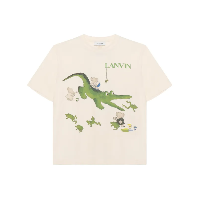 Lanvin T Shirt Men's Beige Yellow-0