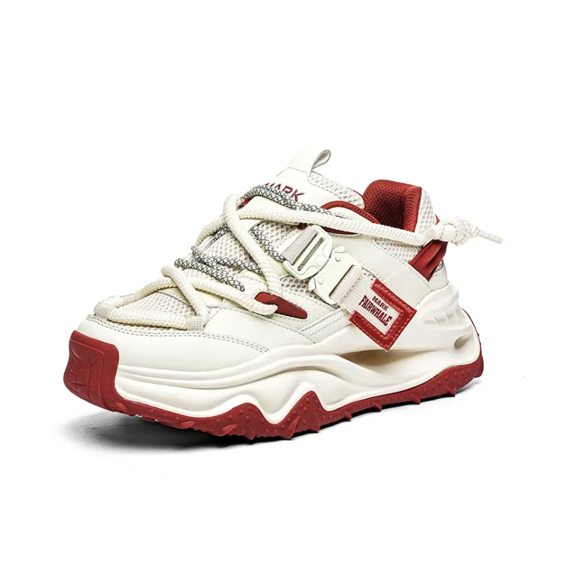FAIRWHALE Anti Slip And Wear Resistant Height Increasing Low Top Chunky Sneakers Men's-6