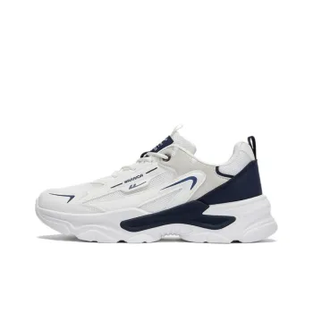 Warrior Low Top Chunky Sneakers Men's White Blue