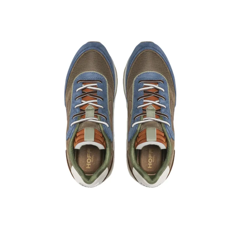 HOFF Anti Slip Wear Resistant Low Top Casual Shoes Men's Brown Blue-2