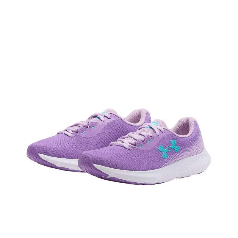 Under Armour Charged Rogue 4 Cushioning And Breathable Low Top Running Shoes Women's Purple-2