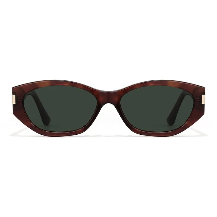 Morakot Plate Frame TR/Memory Plastic Cat Eye Sunglasses Unisex-1