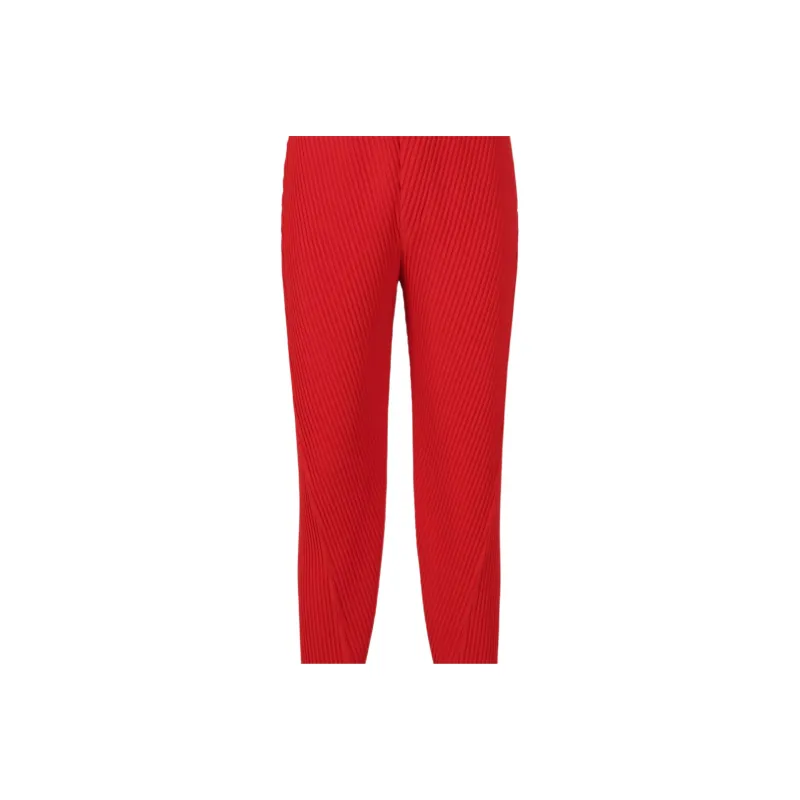 Homme Plissé Issey Miyake SS25 Casual Pants Men's Red-3