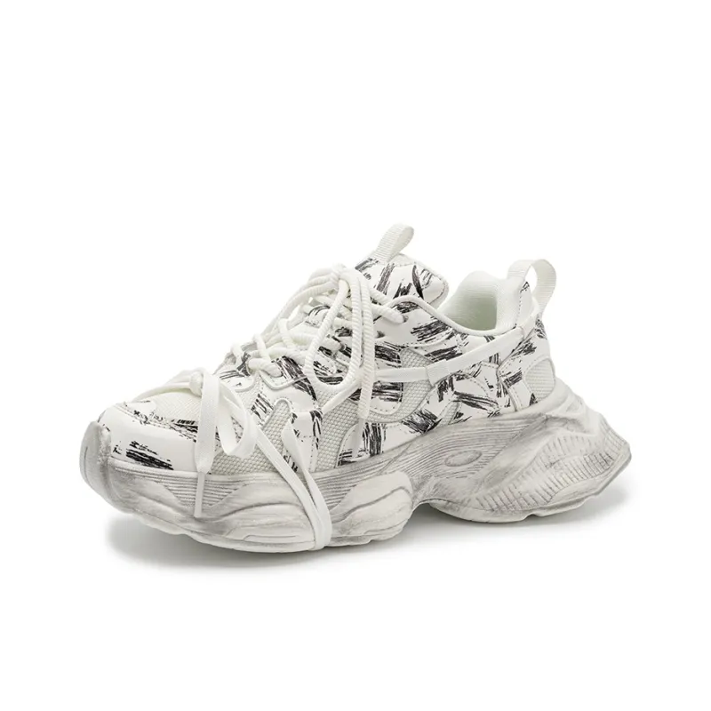 Snow Know The Answer SKTA Breathable Slip Resistant Low Top Chunky Sneakers Unisex-8