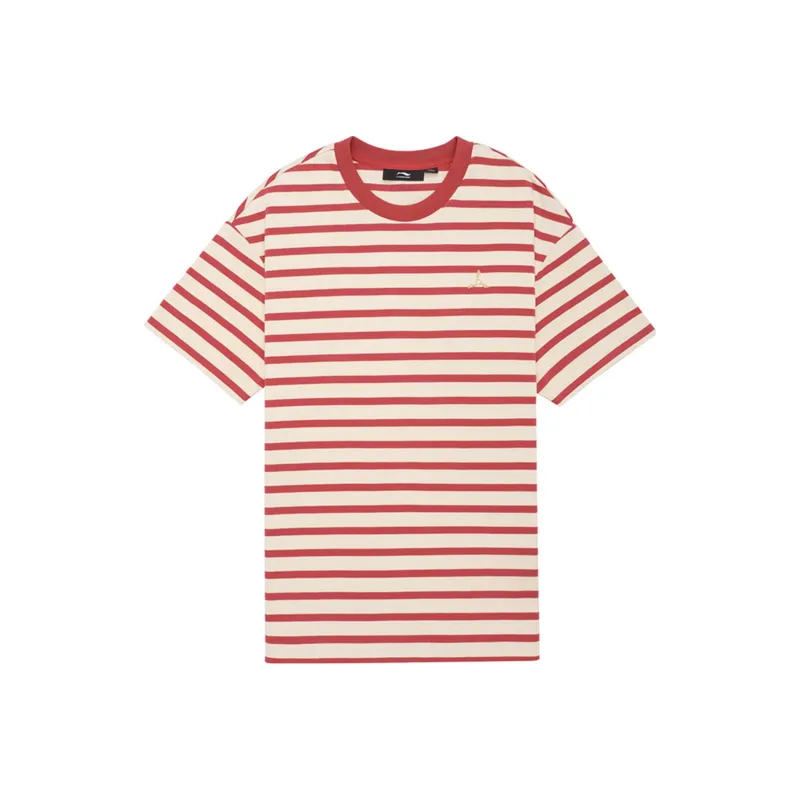 LI NING 1990 T Shirts Men Dark Chestnut Red-0