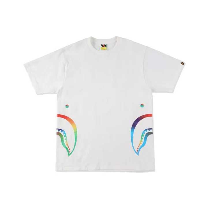 Bape Rainbow Side Shark Tee SS21-2