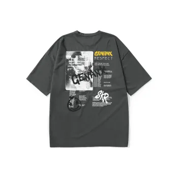 GENANX Straight Elbow Length Sleeved T Shirt Unisex Gray