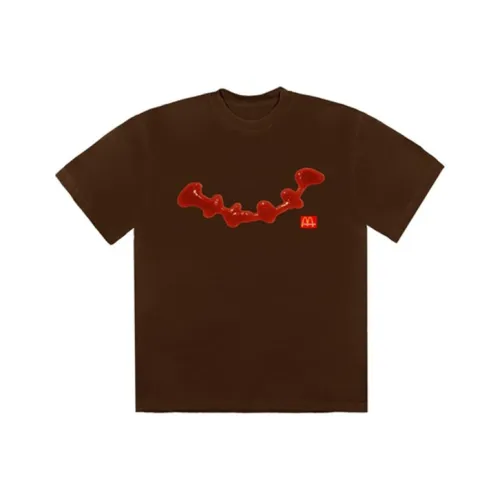 Mcdonald's X Travis Scott T-Shirts Unisex Brown