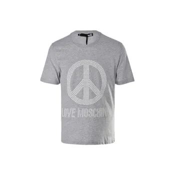 LOVE MOSCHINO T Shirts Men Gray
