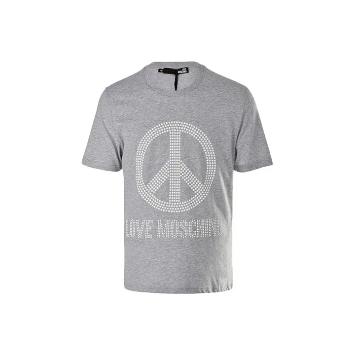 LOVE MOSCHINO T Shirts Men Gray-0
