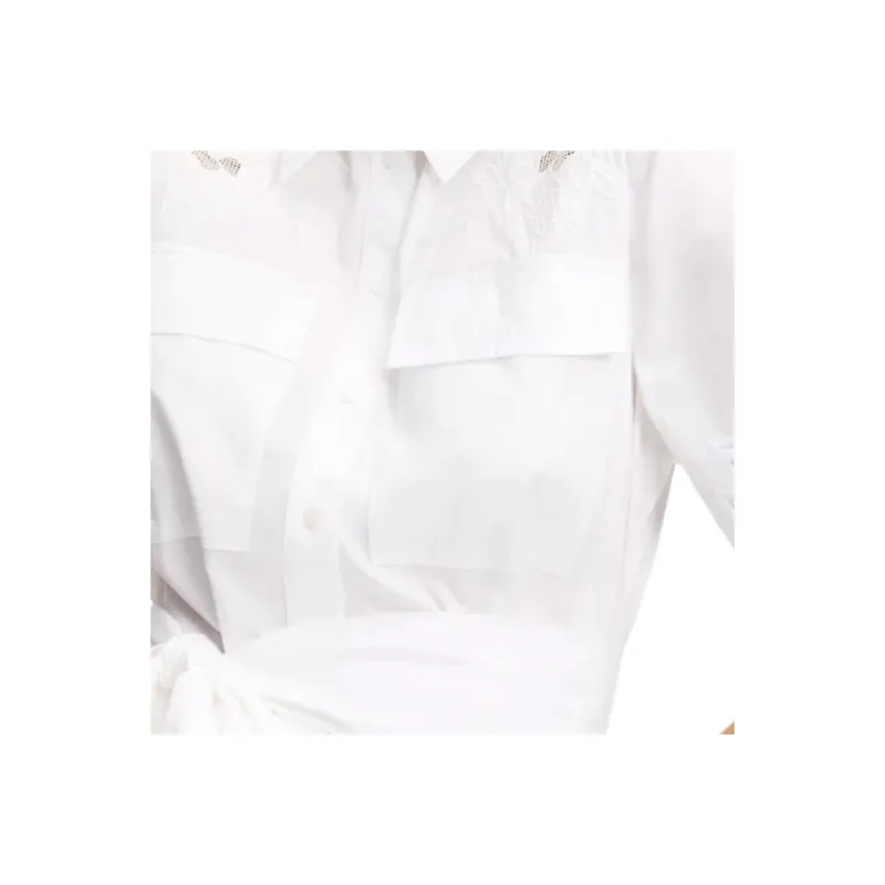 Karl Lagerfeld Cut out Embroidered Dress-5