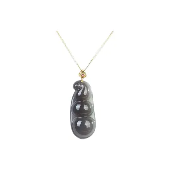 CUIYOUSHIJIA Hetian Jade Pendants Smoky Purple Unisex