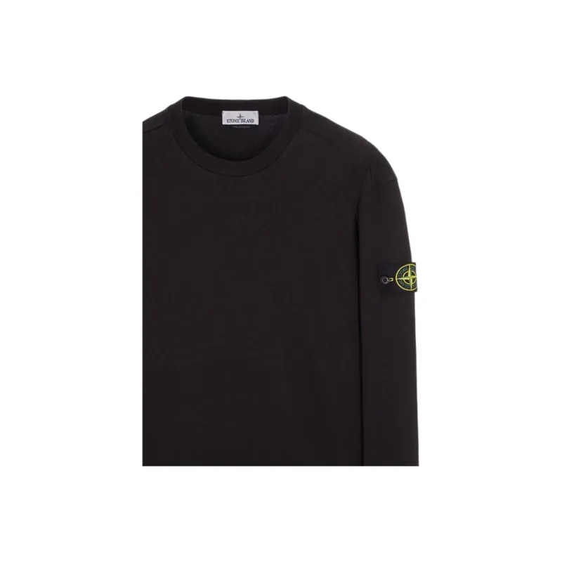 STONE ISLAND 63020 Brushed Cotton Fleece Crewneck Sweater-2