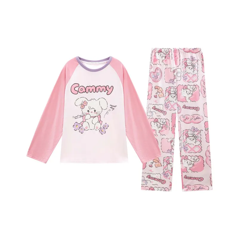 GUKOO Pajama Set Women's Light Pink-0