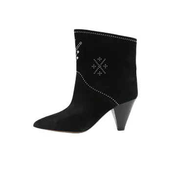 ISABEL MARANT Loline Stiefel Ankle Boots 8cm Women's Black