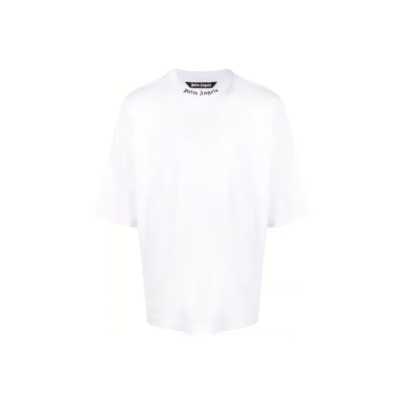 PALM ANGELS Logo Printed Crewneck T Shirt-0
