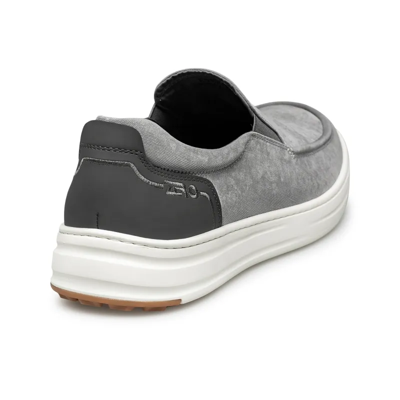 ZRO Breathable Cushioning Height Increase Low Top Casual Shoes Men's Gray-4