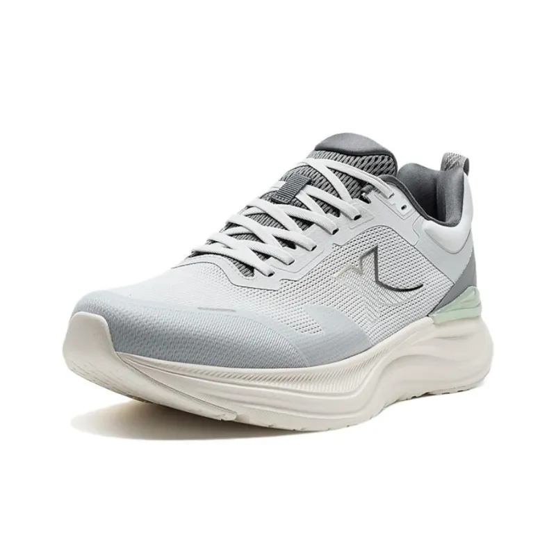 XTEP Cloud Walk 1.0 Wear Resistant Coverage Low Top Casual Running Shoes Men's Gray White-1