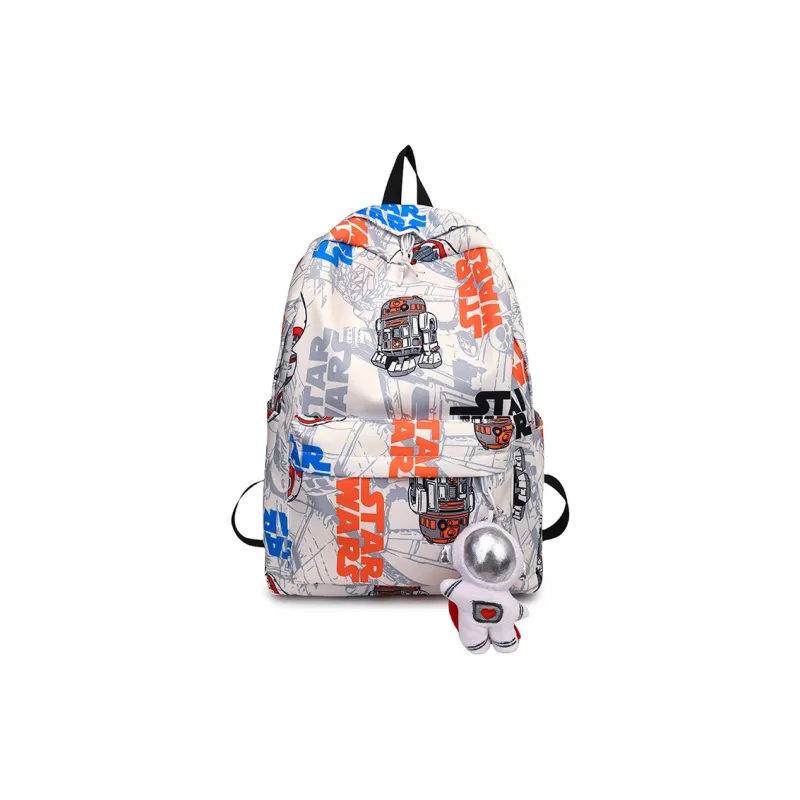 URBAN FOREST Oxford Backpack Unisex Black/Orange/Green-5