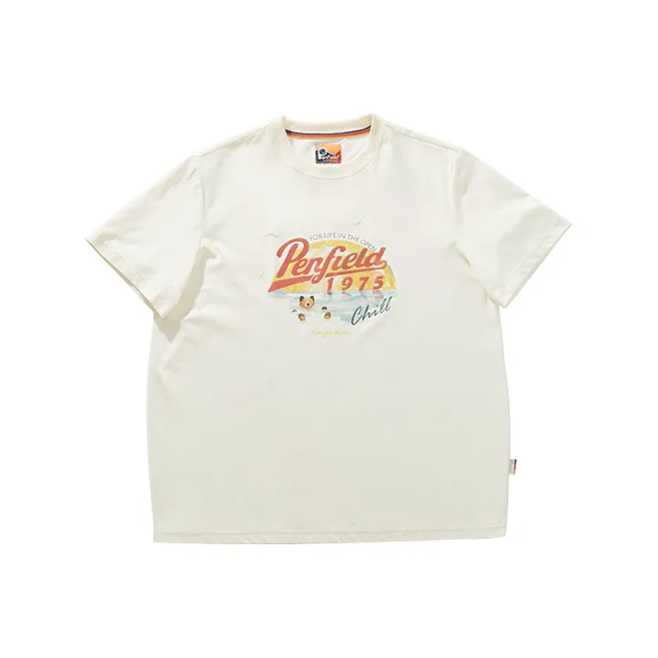Penfield Straight T-Shirt Unisex Ecru-0