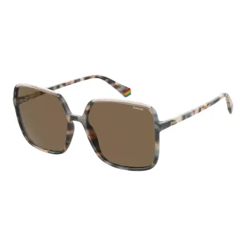 Polaroid Square Sunglasses Women's Gray
