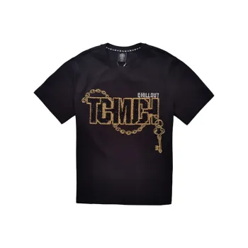 TCH T Shirts Unisex Black Base Gold Logo