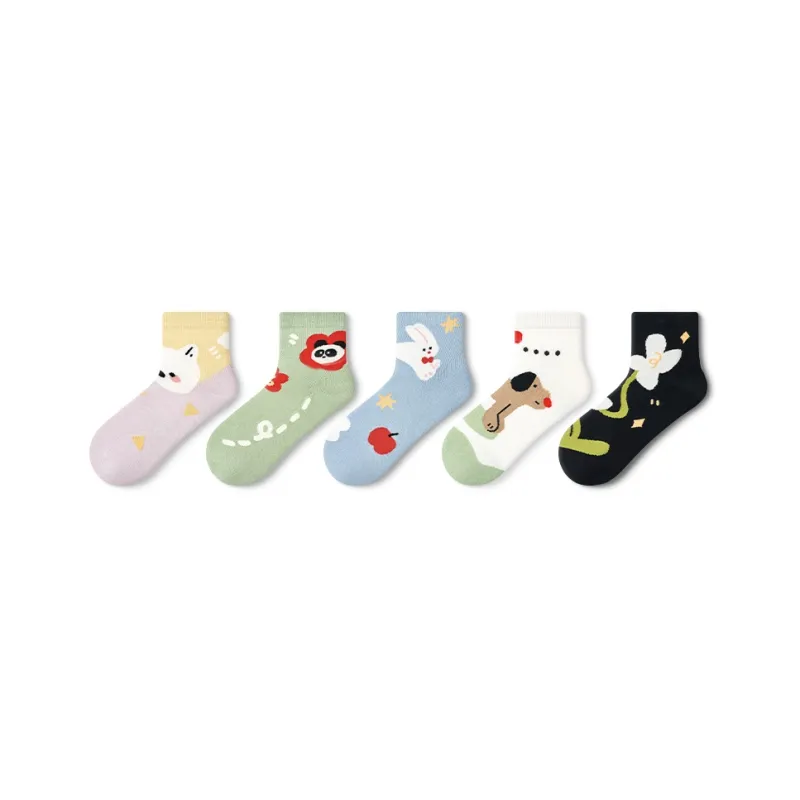 Primeet Ankle Socks Women's 5 Pack-21