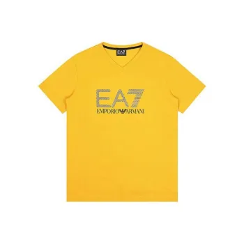 EMPORIO ARMANI EA7 T Shirts Men Yellow