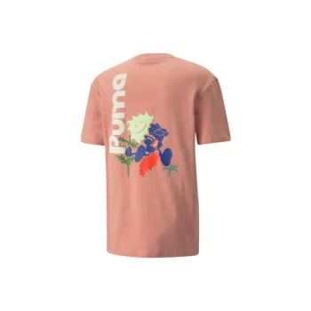 PUMA Adventure Planet T-Shirts Men Rose Pink