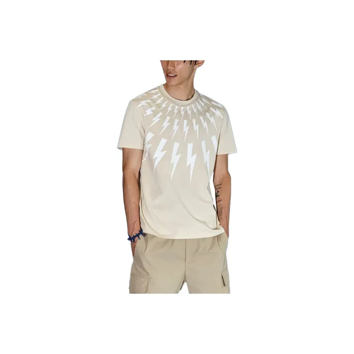 Neil Barrett T Shirts Men Light Beige-0