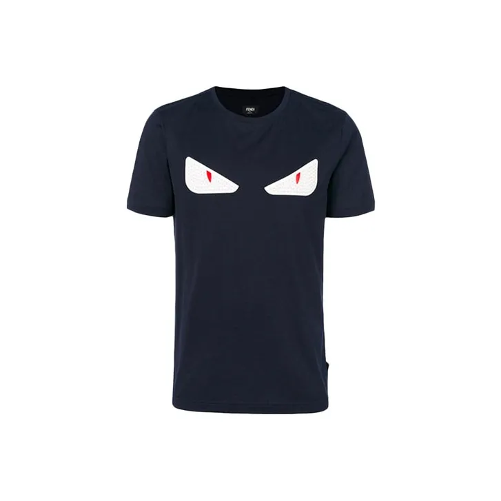 FENDI Regular T Shirt Men's Dark Blue-0
