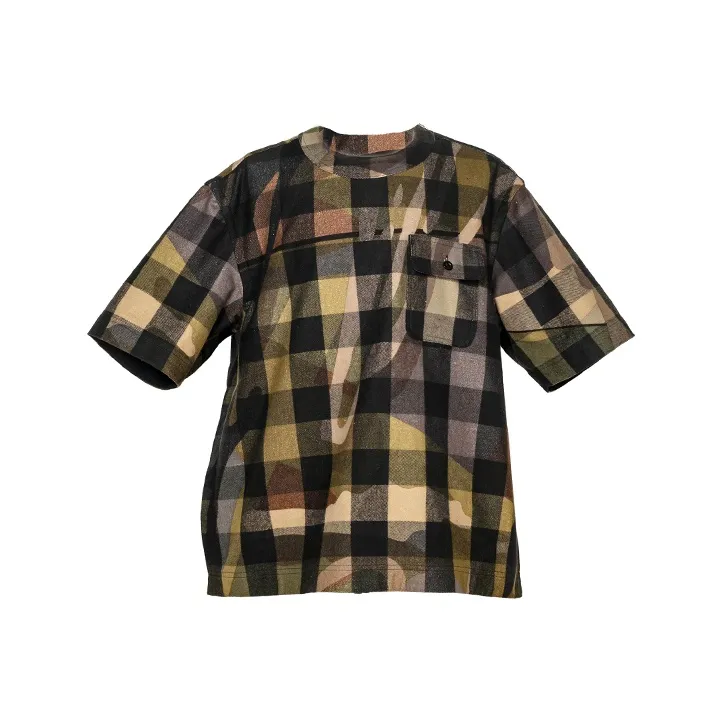 KAWS X Sacai Plaid Pullover-3