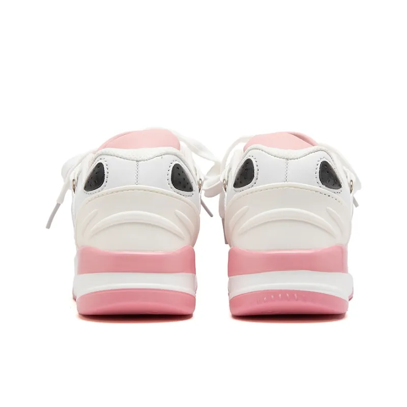 H2 Anti Slip Wear Resistant Low Top Skateboard Shoes Unisex White Pink Box-8