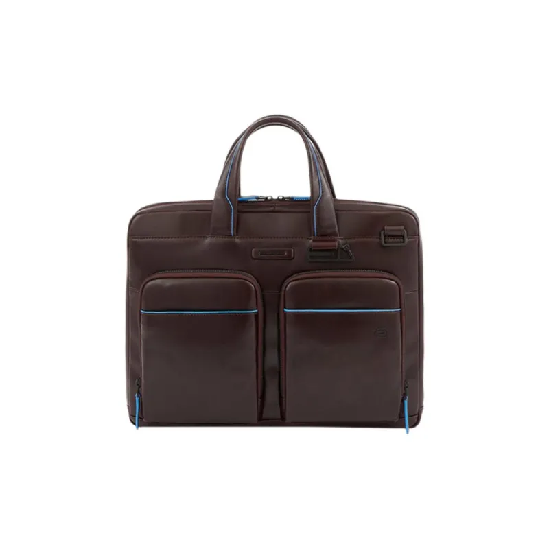 PIQUADRO Leather Briefcases Handbags Regular Unisex Brown-0