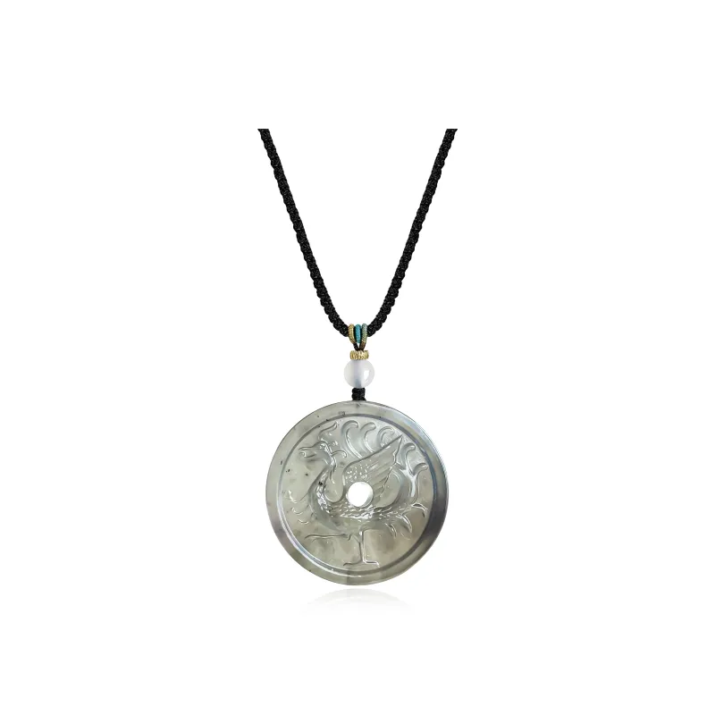 JIAOSHIYU Serpentine Jade Necklaces Unisex-4