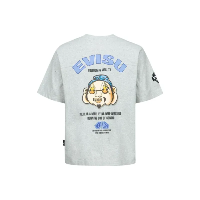 EVISU T Shirts Men Heather Gray-0