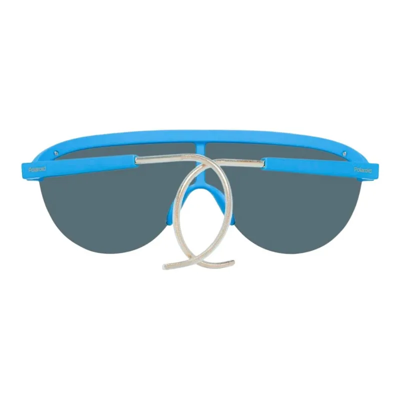 Polaroid Plastic Irregular Shape Sunglasses Unisex Blue-2