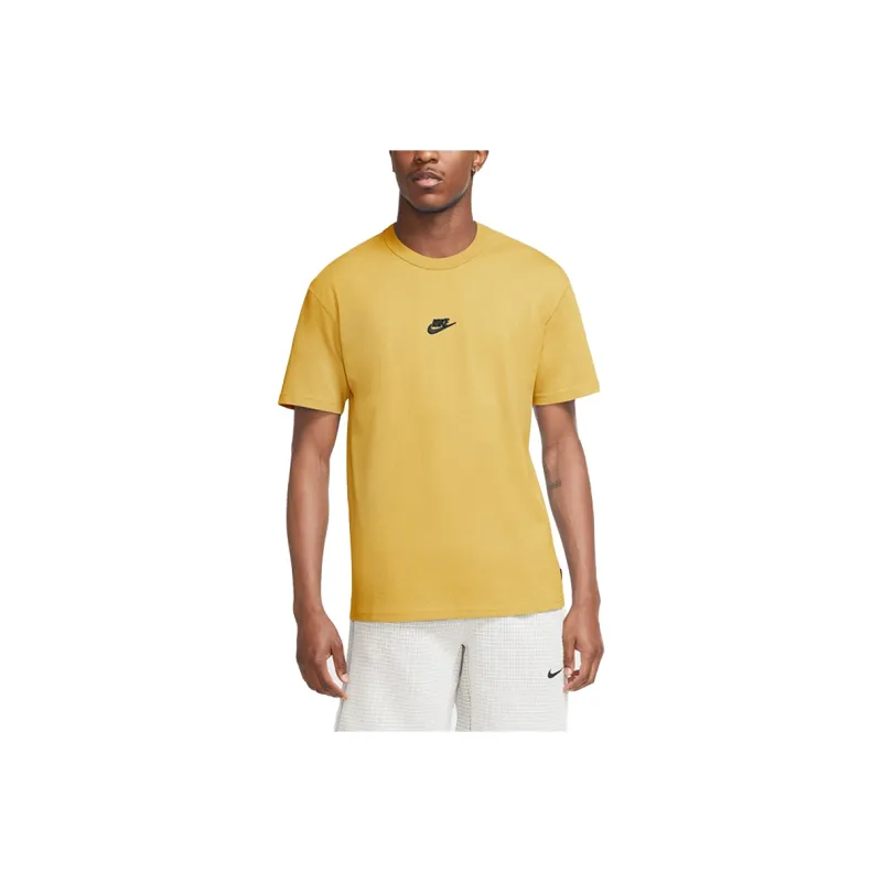 Nike Drop Shoulder Sleeve T-Shirt Men's Yellow-0