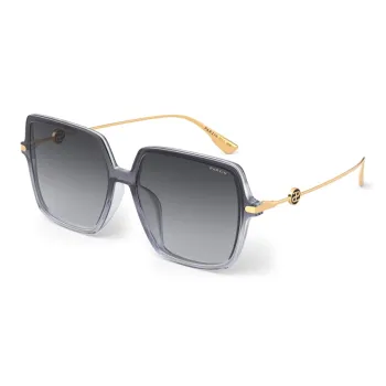 PARZIN TR/Memory Plastic Metal Square Sunglasses Unisex